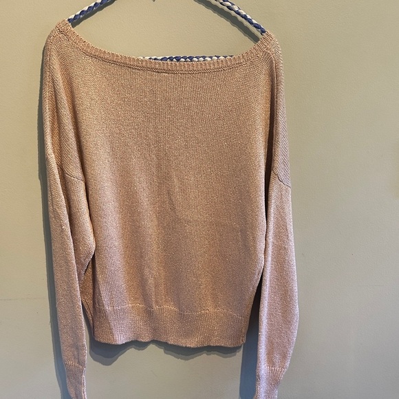 H&M sparkly pink Scoop Neck Sweater - Picture 4 of 6